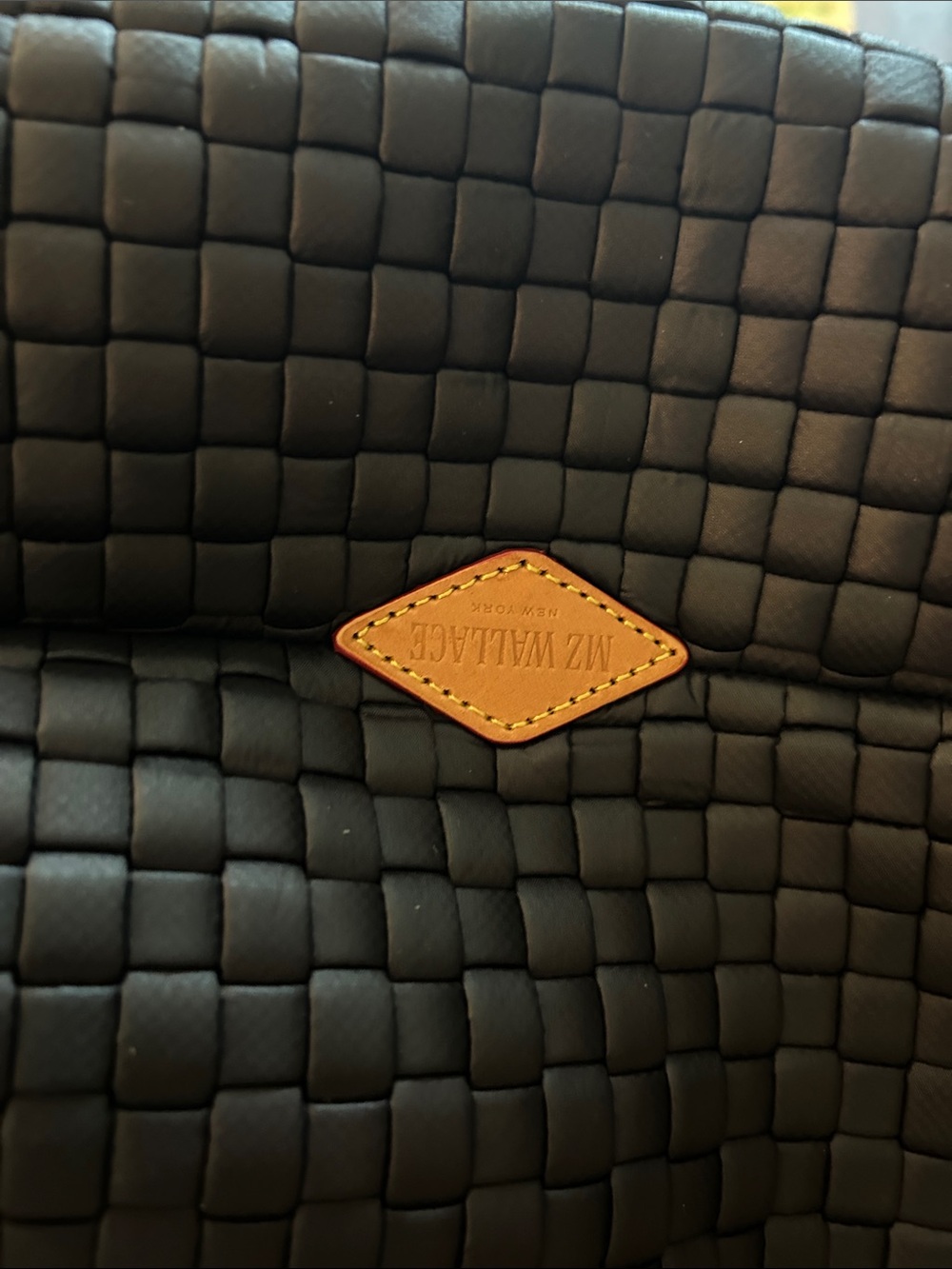 MZ Wallace large woven shoulder bag in black - Picture 4 of 7